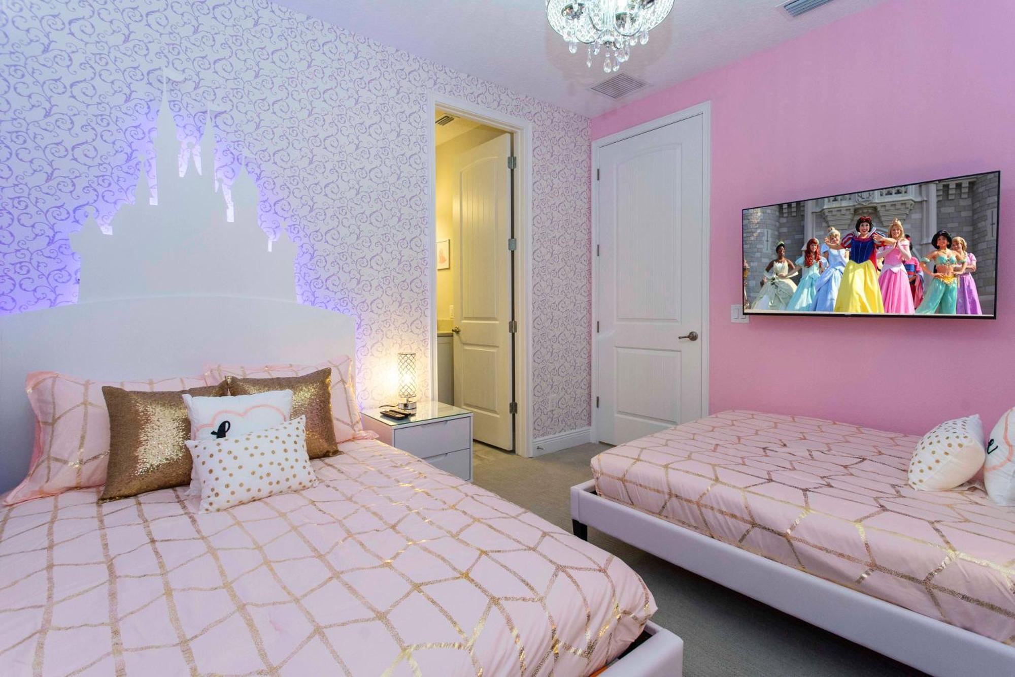 Beautiful Themed Single Home With Private Pool And Game Room Ec0405 Orlando Bagian luar foto